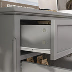 Combo Dresser Chest Storage Cabinet Buffet Sideboard White/Black/Grey