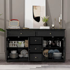 Combo Dresser Chest Storage Cabinet Buffet Sideboard White/Black/Grey