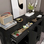 Combo Dresser Chest Storage Cabinet Buffet Sideboard White/Black/Grey