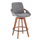 Carson Carrington Pugo 26 Fixed-Height Counter Stool in Noise Fabric