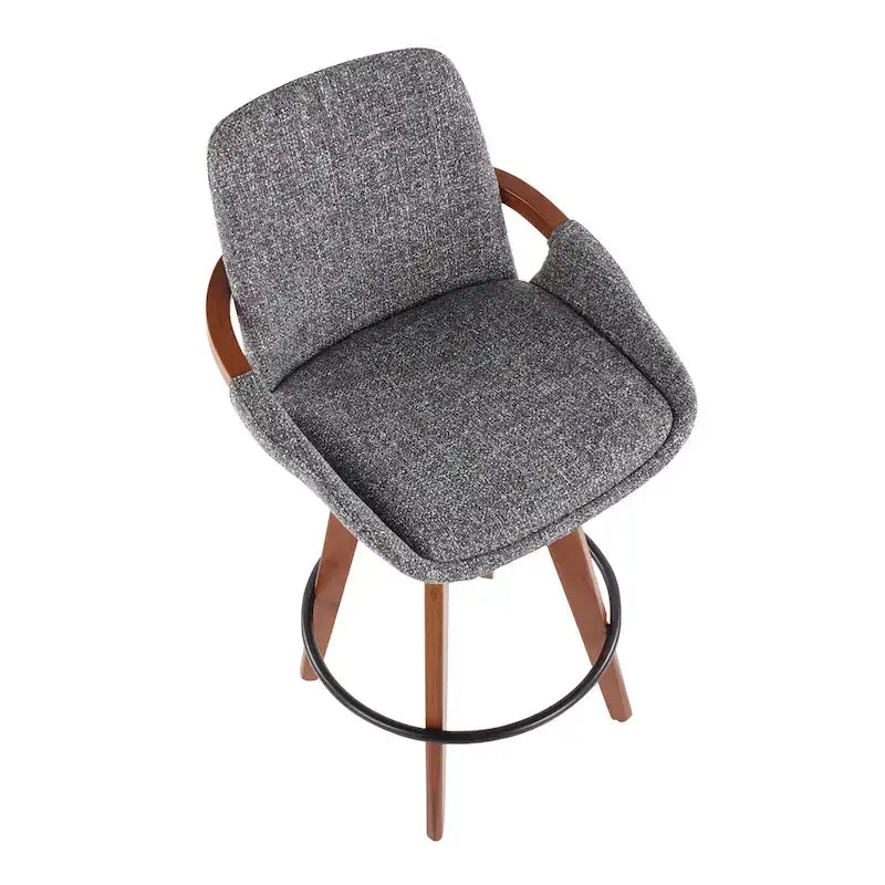 Carson Carrington Pugo 26 Fixed-Height Counter Stool in Noise Fabric