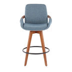 Carson Carrington Pugo 26 Fixed-Height Counter Stool in Noise Fabric