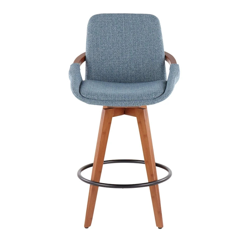 Carson Carrington Pugo 26 Fixed-Height Counter Stool in Noise Fabric
