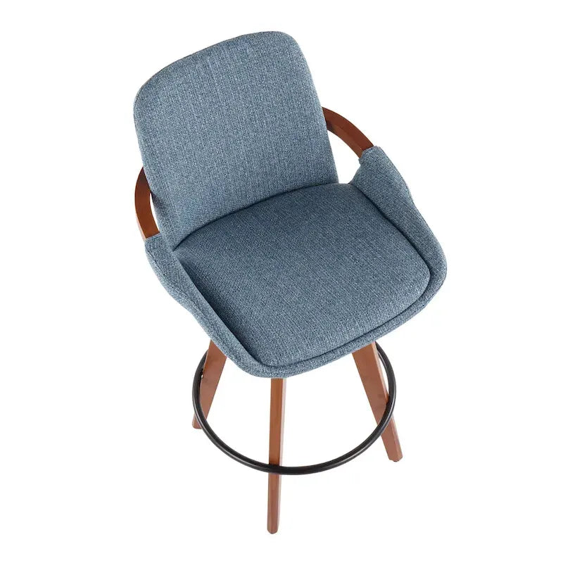Carson Carrington Pugo 26 Fixed-Height Counter Stool in Noise Fabric