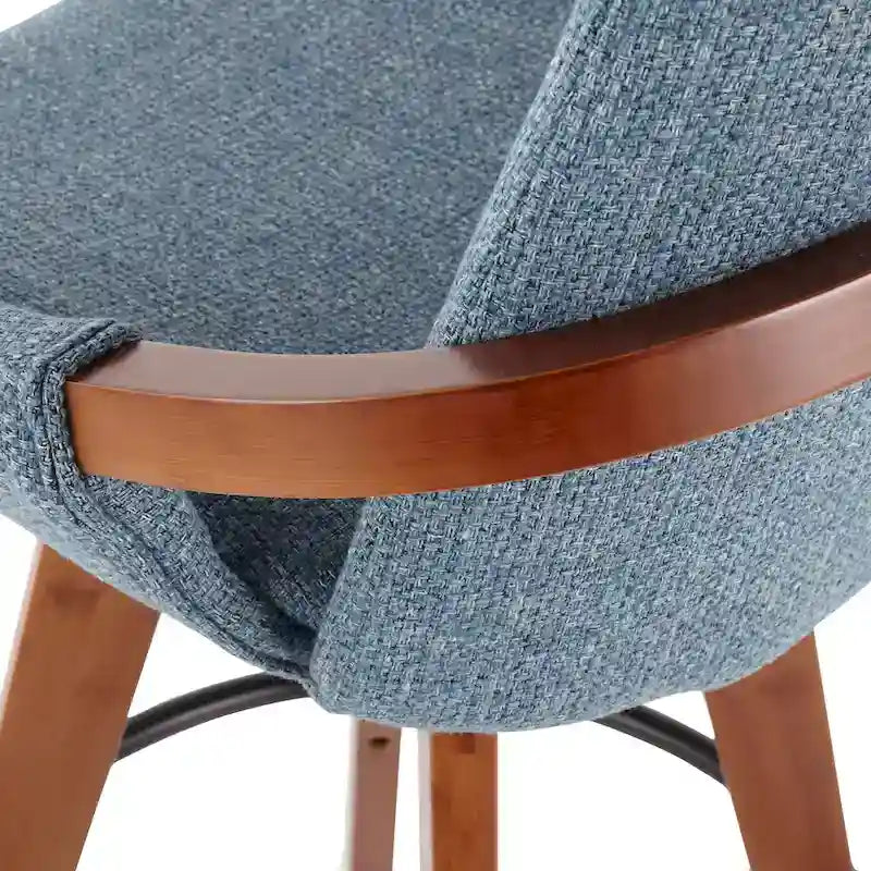 Carson Carrington Pugo 26 Fixed-Height Counter Stool in Noise Fabric