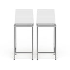 Pure Decor Clear Acrylic Counter Stool- Set of 2
