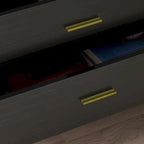 6 Drawer Larget Chest&Dresser With Golden Metal Handles