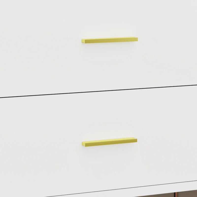 6 Drawer Larget Chest&Dresser With Golden Metal Handles