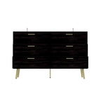 6 Drawer Larget Chest&Dresser With Golden Metal Handles