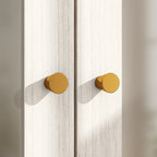 Large Glass Combination Cabinet: Contemporary Storage Closet Armoires