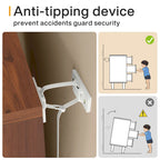 6-Drawer Storage Cabinet Dresser with Metal Legs for Bedroom Living Room Entryway