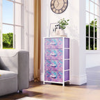 Modern Wide Dresser Storage Tower with 4 Drawers