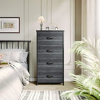 Modern Wide Dresser Storage Tower with 4 Drawers