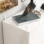 5 Drawers Chest with High Gloss Drawers With Light Storage Cabinet