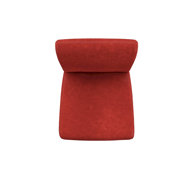 Bennett Red Faux Leather High Back Bar Stools (Set of 2) by iNSPIRE Q Bold