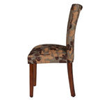 HomePop Classic Textured Sage Floral Chenille Dining Chair