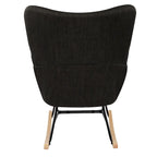 Patchwork Rocking Chair Upholstered Recliner Comfy Accent Chair