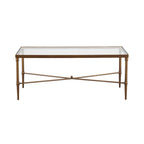 Madison Park Signature Porter Modern Glam Bronze Finish Coffee Table