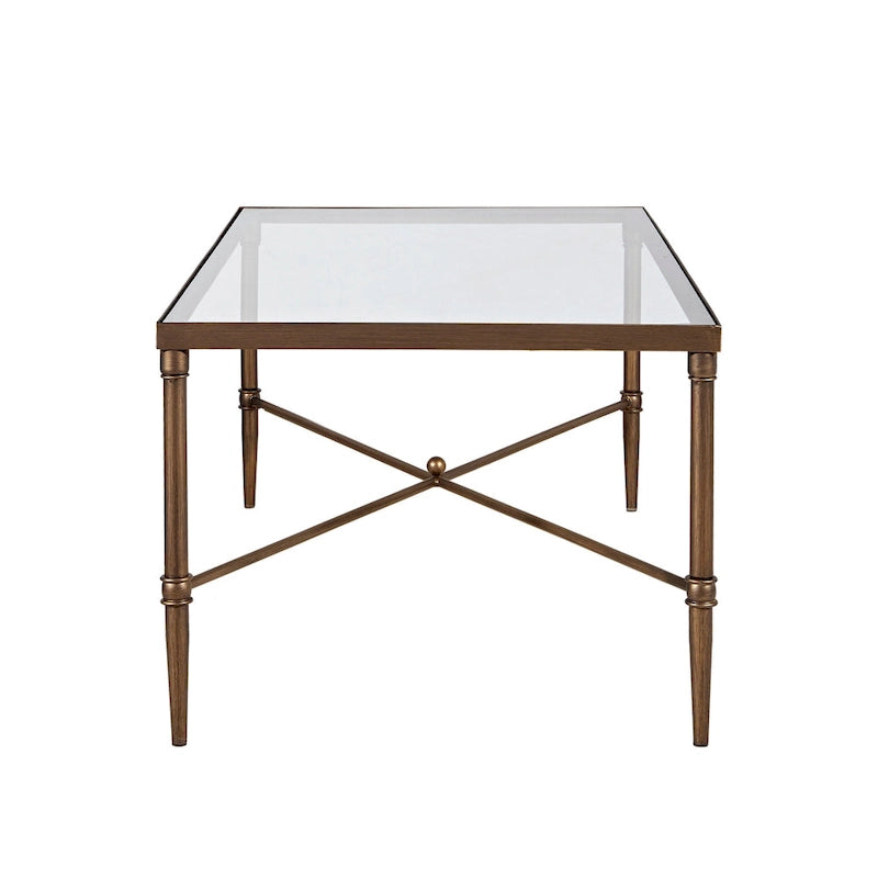 Madison Park Signature Porter Modern Glam Bronze Finish Coffee Table