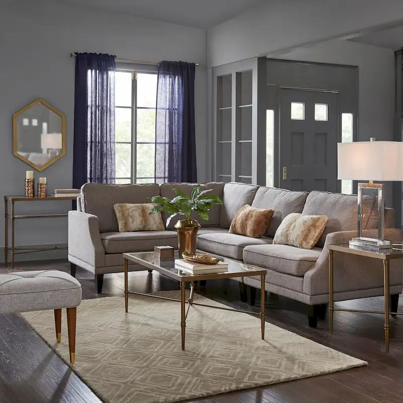 Madison Park Signature Porter Modern Glam Bronze Finish Coffee Table