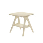 Roundhill Furniture Arona Mid-Century Modern Wood End Table with Shelf