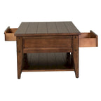 Liberty Furniture Lake House Cocktail Table Rustic Brown Oak