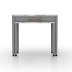 Furniture of America Delware Farmhouse Grey 39-inch Wood Counter Height Dining Table