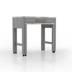 Furniture of America Delware Farmhouse Grey 39-inch Wood Counter Height Dining Table