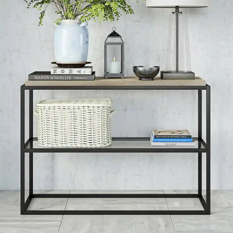 Carbon Loft Hyginus Blackened Bronze Console Table