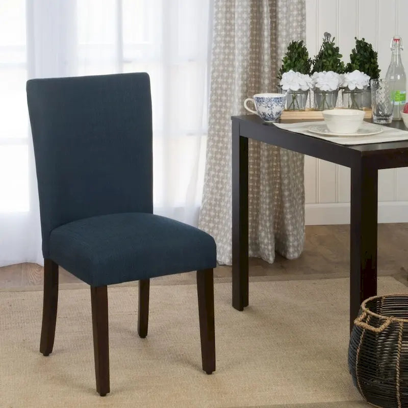 HomePop Parson Dining Chair - Blue Everly Oceanside - Single