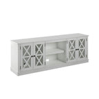 Modern Farmhouse TV Stand for TVs up to 80 - White