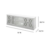 Modern Farmhouse TV Stand for TVs up to 80 - White