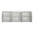 Modern Farmhouse TV Stand for TVs up to 80 - White