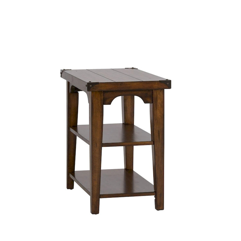 Aspen Skies Russet Brown Chair Side Table