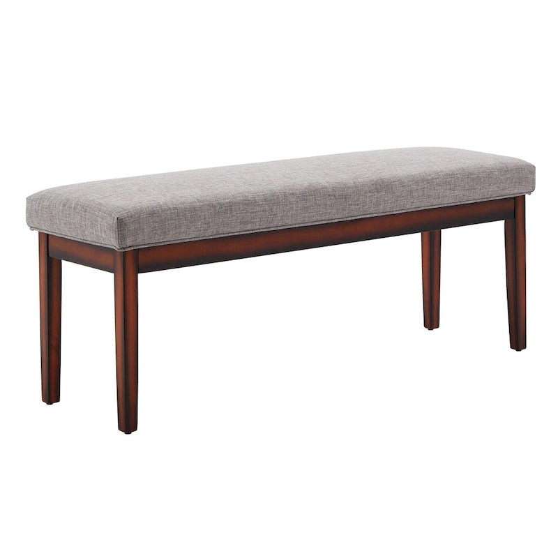 Hawthorne Upholstered Espresso Finish Bench by iNSPIRE Q Bold