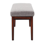 Hawthorne Upholstered Espresso Finish Bench by iNSPIRE Q Bold