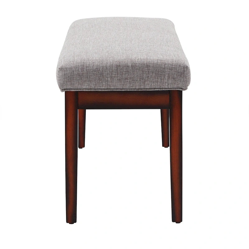 Hawthorne Upholstered Espresso Finish Bench by iNSPIRE Q Bold