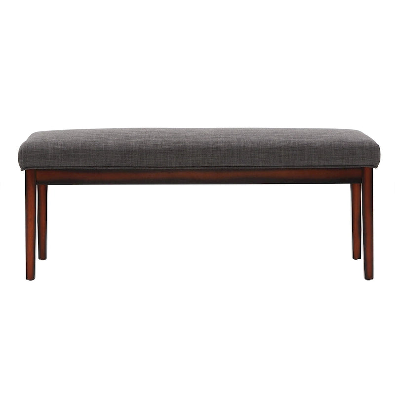 Hawthorne Upholstered Espresso Finish Bench by iNSPIRE Q Bold