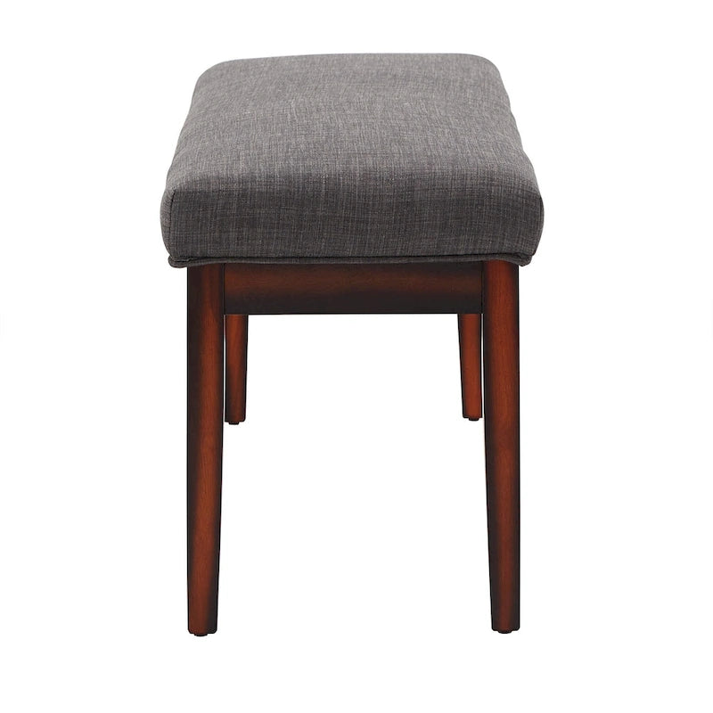 Hawthorne Upholstered Espresso Finish Bench by iNSPIRE Q Bold