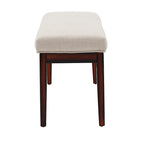 Hawthorne Upholstered Espresso Finish Bench by iNSPIRE Q Bold