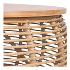 The Curated Nomad Doolittle Round Rattan Coffee Table