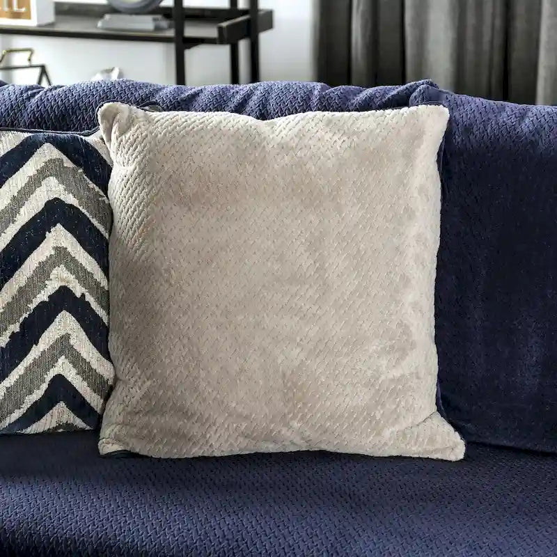 Slaren Transitional Navy Microfiber Padded 2-Piece Sectional and Chair Set by Furniture of America