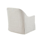 Madison Park Doane Ivory/Black 360 degree Swivel Glider Chair