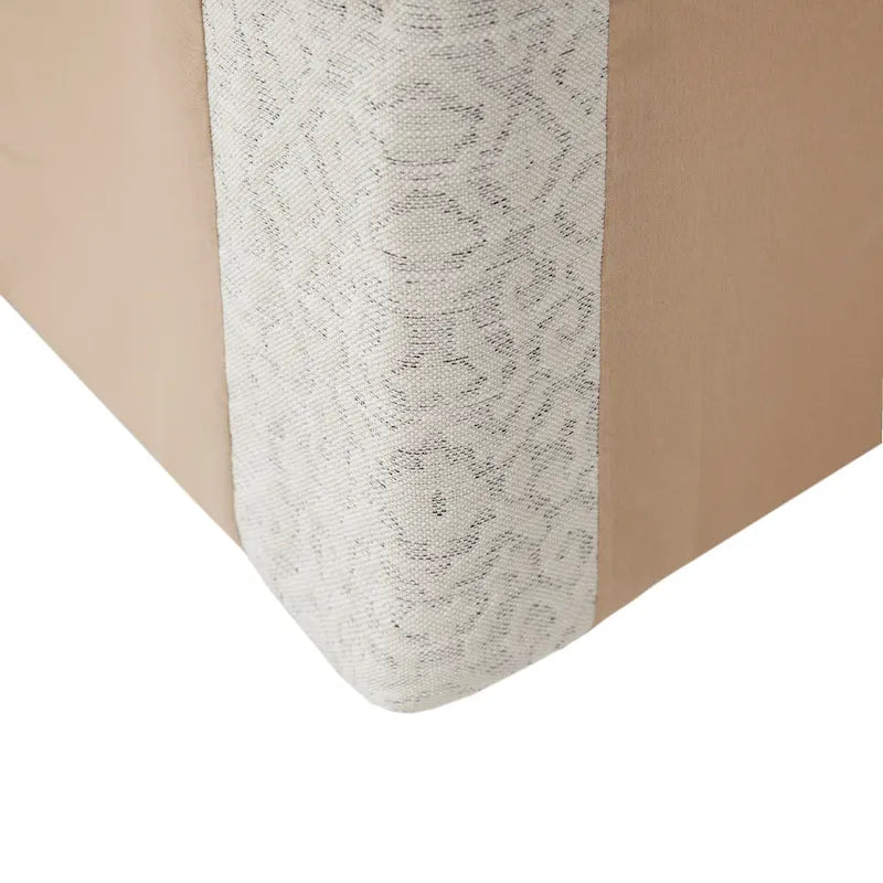 Madison Park Doane Ivory/Black 360 degree Swivel Glider Chair