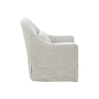 Madison Park Doane Ivory/Black 360 degree Swivel Glider Chair