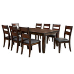 Paur Transitional Cherry Wood 9-Piece Dining Table Set by Furniture of America