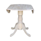 International Concepts Solid Wood Round 36-inch Drop-leaf Dining Table - Unfinished