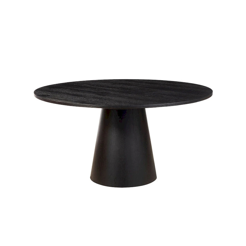Alpine Furniture Cove 59 Round Dining Table, Vintage Black