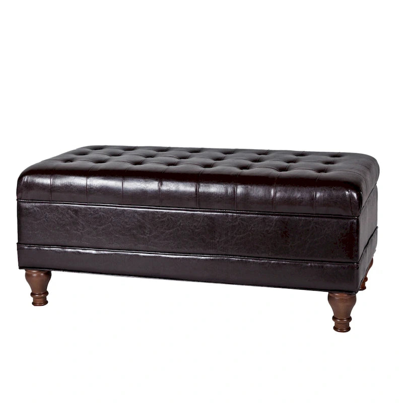 Copper Grove Altmara Tufted Espresso Storage Bench