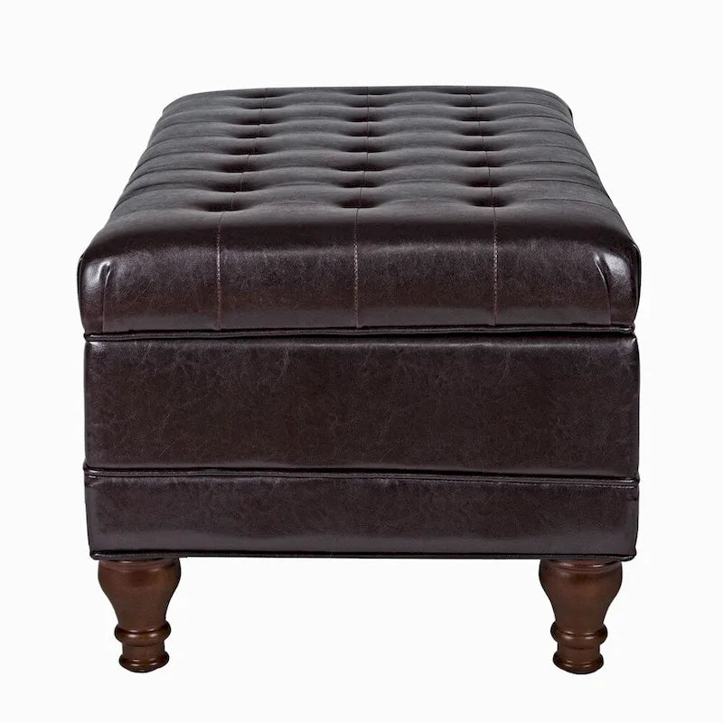 Copper Grove Altmara Tufted Espresso Storage Bench